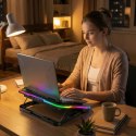 Podstawka Wozinsky WDCX-A26 NitroCool RGB chłodząca gamingowa pod laptop - czarna