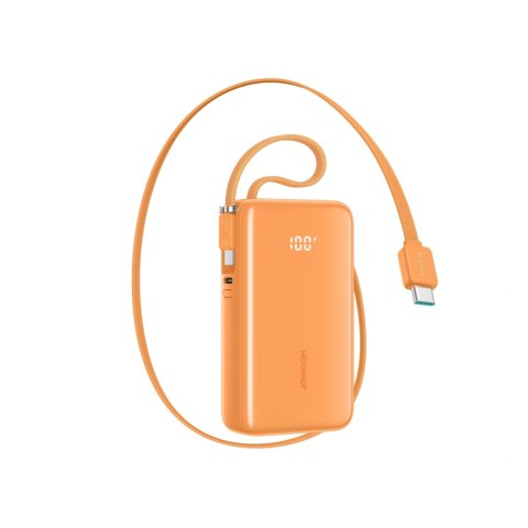 Powerbank Joyroom JR-PR2L 35W 10000mAh z wbudowanymi kablami USB-C - pomarańczowy