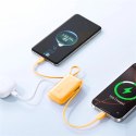 Powerbank Joyroom JR-PR2L 35W 10000mAh z wbudowanymi kablami USB-C - pomarańczowy