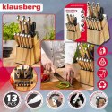 ZESTAW NOŻY KUCHENNYCH I DO STEKÓW W BLOKU KLAUSBERG KB-9038