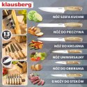ZESTAW NOŻY KUCHENNYCH I DO STEKÓW W BLOKU KLAUSBERG KB-9038
