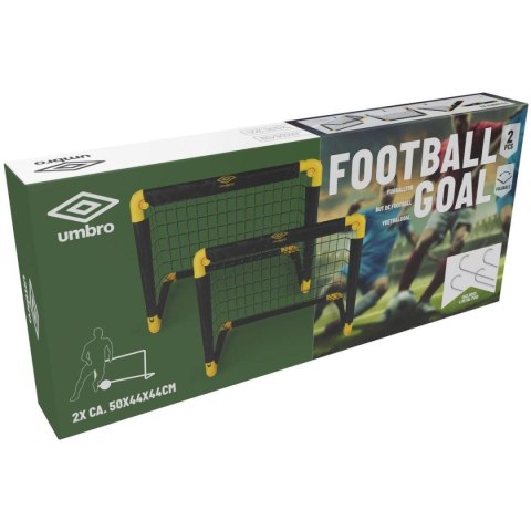 ZESTAW 2 BRAMEK DO PIŁKI NOŻNEJ Z SIATKĄ 55x44x44CM UMBRO