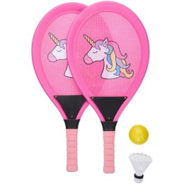 ZESTAW DO BADMINTONA TENISA JUMBO KID UNICORN EDDY TOYS