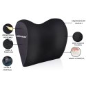 PODUSZKA PODRÓŻNA ERGONOMICZNA ZAGŁÓWEK PIANKA MEMORY DUNLOP CZARNA