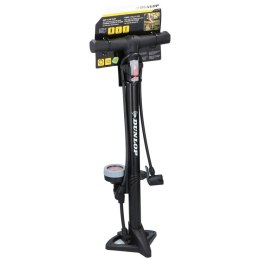 POMPKA WARSZTATOWO - ROWEROWA 160Psi (11Bar) Z MANOMETREM DUNLOP