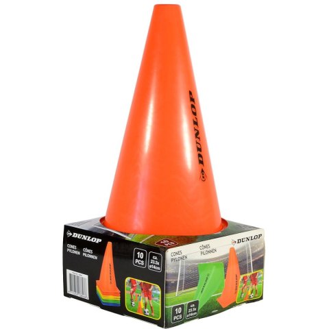 ZESTAW PACHOŁKÓW TRENINGOWYCH 23CM 10SZT DUNLOP