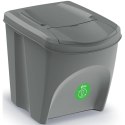 ŚMIETNIK KOSZE NA ŚMIECI 25L SORTIBOX SET 4SZT SZARY KAMIEŃ