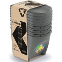 ŚMIETNIK KOSZE NA ŚMIECI 25L SORTIBOX SET 4SZT SZARY KAMIEŃ