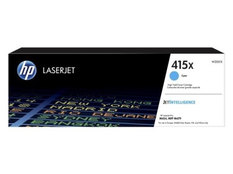 Toner HP Toner HP 415X cyan (W2031X) W2031X