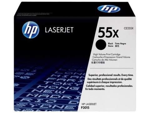 Tonerem HP 55X czarny (CE255X)