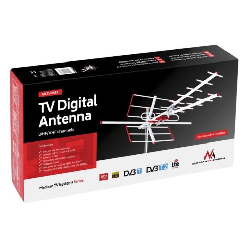 Antena kierunkowa zewnętrzna Maclean MCTV-855A
