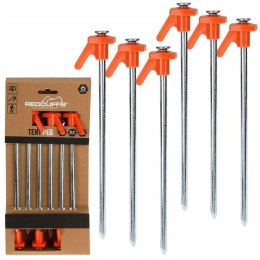 ŚLEDZIE DO NAMIOTU 21CM KPL 6SZT METAL PLASTIK REDCLIFFS