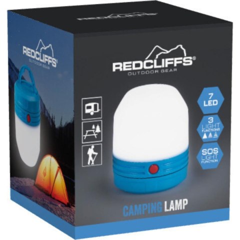 LATARKA LAMPKA TURYSTYCZNA 8x9CM 7 LED SZARA REDCLIFFS