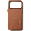 Mujjo Wallet Leather Case - etui skórzane do iPhone 17 Pro Max kompatybilne z MagSafe (tan)