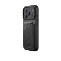 Mujjo Wallet Leather Case - etui skórzane do iPhone 17 Pro kompatybilne z MagSafe (black)