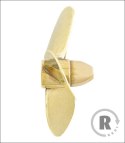 Śruba Mosiężna 3-łopatowa 60mm M4 - prawa (CW) - RABOESCH