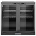 Lodówka chłodziarka barowa na napoje 2-drzwiowa LED 158 l 160 W 90x53x87 cm
