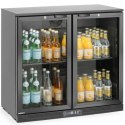 Lodówka chłodziarka barowa na napoje 2-drzwiowa LED 158 l 160 W 90x53x87 cm