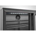 Lodówka chłodziarka barowa z 2 drzwiami suwanymi LED 158 l 160 W 90x52x87 cm