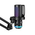 Mikrofon gamingowy BOYA CastMic G40B z ramieniem przewodowy USB-C - czarny