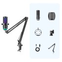 Mikrofon gamingowy BOYA CastMic G40B z ramieniem przewodowy USB-C - czarny