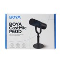 Mikrofon studyjny BOYA CastMic P60D stojący przewodowy USB XLR - czarny