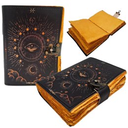 Notes Skórzany Retro Wszechwidzące Oko - 200 stron - Skóra Kozia - AH19