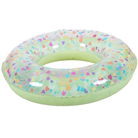 KÓŁKO DO PŁYWANIA 90CM SERDUSZKA ZIELONE 35663