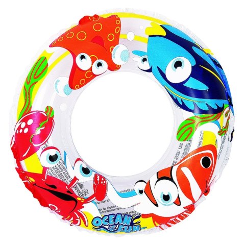 KÓŁKO DO PŁYWANIA OCEAN 50CM TRANSPARETNE 47224