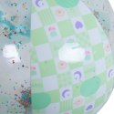 PIŁKA PLAŻOWA DMUCHANA 50CM BROKAT ZIELONY 53197