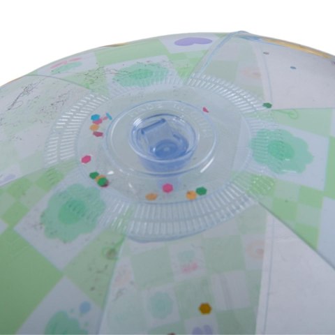 PIŁKA PLAŻOWA DMUCHANA 50CM BROKAT ZIELONY 53197