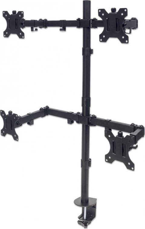 TECHLY Uchwyt na 4 monitory 13-32" LCD 8kg biurkowy obrotowy 461566