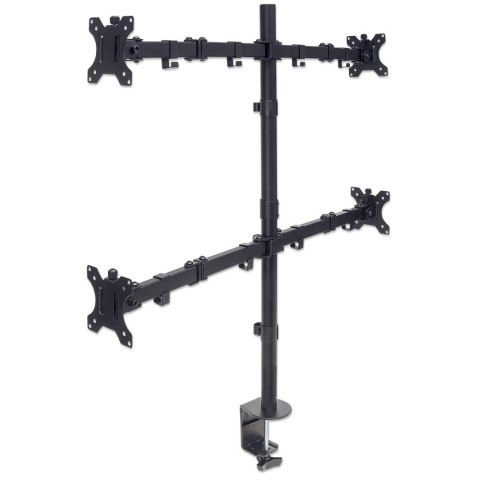 TECHLY Uchwyt na 4 monitory 13-32" LCD 8kg biurkowy obrotowy 461566