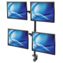 TECHLY Uchwyt na 4 monitory 13-32" LCD 8kg biurkowy obrotowy 461566