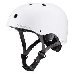 Kask rowerowy BMX/hulajnoga Wozinsky lekki 48-52 cm - biały