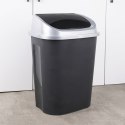 Kosz na śmieci odpady śmietnik plastikowy czarny duży 50L VILDE 779073