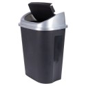 Kosz na śmieci odpady śmietnik plastikowy czarny duży 50L VILDE 779073