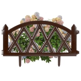 Płotek ogrodowy brązowy 49x30cm VILDE 351011-B