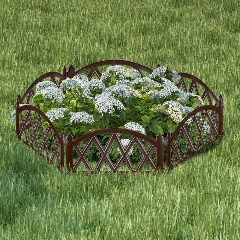 Płotek ogrodowy brązowy 49x30cm VILDE 351011-B