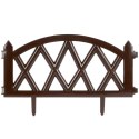 Płotek ogrodowy brązowy 49x30cm VILDE 351011-B