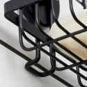 Półka pod prysznic do łazienki łazienkowa metalowa czarna na przyssawkę 13.5x10.5x11.5cm BATHROOM SOLUTIONS 567010
