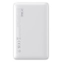 Powerbank Baseus EnerFill FP11 10000mAh 15W z białym kablem USB-C 20V/3A 30cm - biały
