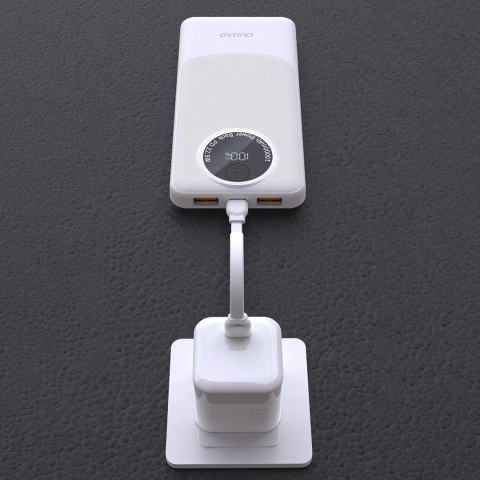 Powerbank Dudao K12 10000mAh PD22.5W USB-A, USB-C - biały