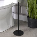 Stojak na papier toaletowy stalowy czarny 47cm BATHROOM SOLUTIONS 569711