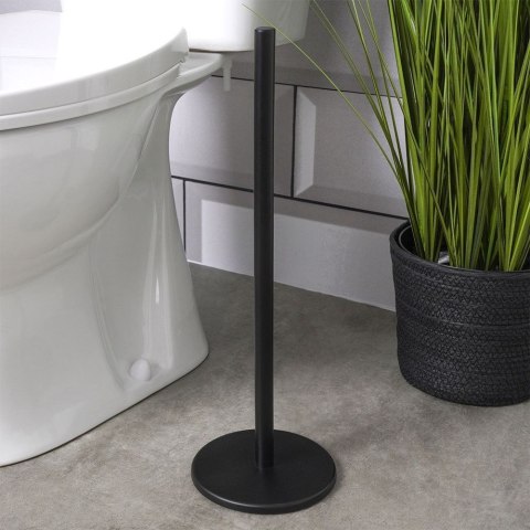 Stojak na papier toaletowy stalowy czarny 47cm BATHROOM SOLUTIONS 569711