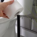 Stojak na papier toaletowy stalowy czarny 47cm BATHROOM SOLUTIONS 569711