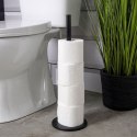 Stojak na papier toaletowy stalowy czarny 47cm BATHROOM SOLUTIONS 569711