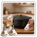 EMALIOWANY GARNEK ŻELIWNY 26cm 5L HAGE CZARNY MAT