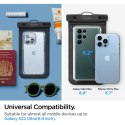 Etui pokrowiec wodoodporny na smartfona ze smyczą IPX8 czarny - 2 szt.