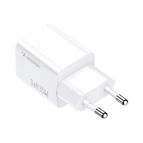 Ładowarka sieciowa Wozinsky WWC-35W GaN USB-A + USB-C - biała